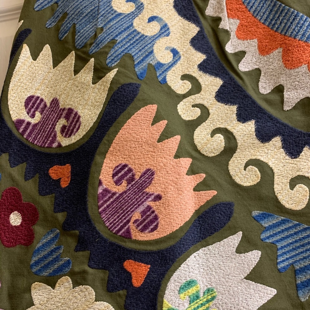 Vanessa Virginia size 4 multi colour embroi skirt - Picture 2 of 11
